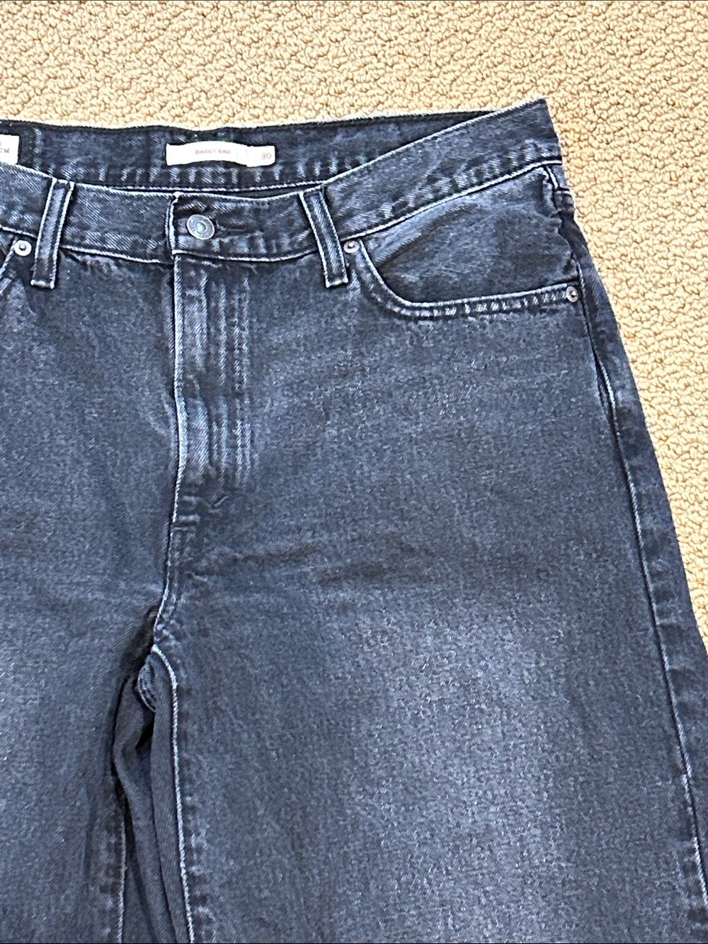 Levi's Baggy Dad Jeans in Shrink Up Black size 30 Grunge 90s Streetwear - Picture 4 of 16